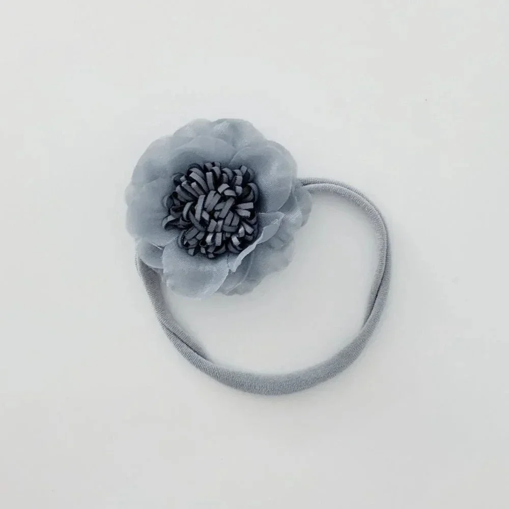NWT - Pretty Baby & Toddler Girls Headband Flower Bohemian Soft Nylon Hair Band